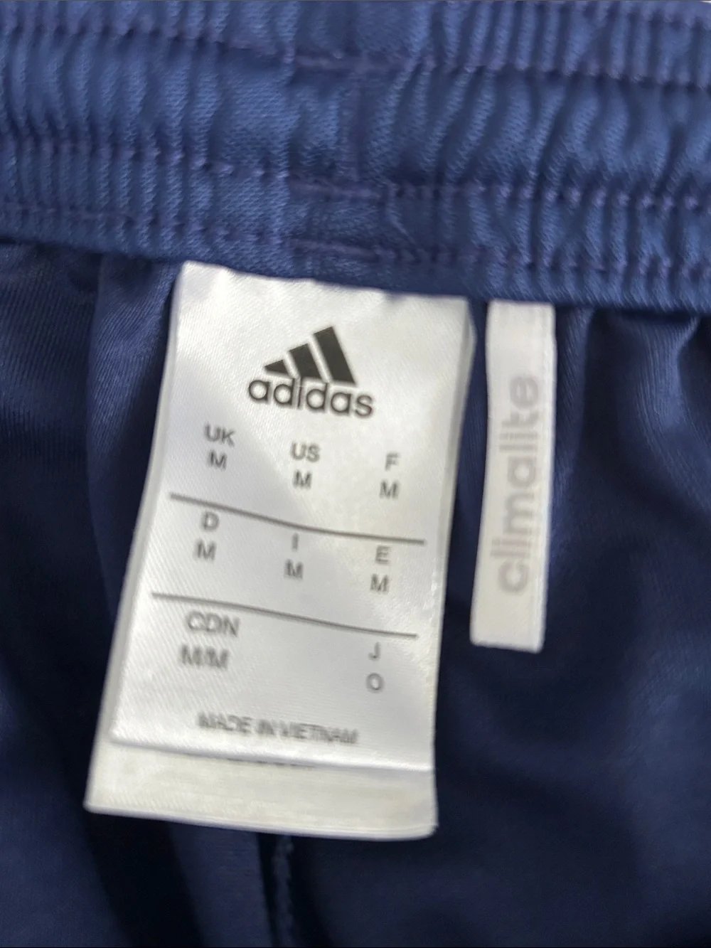 adidas Royal Blue Athletic Shorts with White Trim